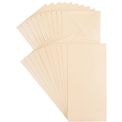 ideen mit herz Lot de 10 cartes de vœux nacrées 250 g/m² avec enveloppes Crème 10,5 x 21 cm - Publicité ideen mit herz Lot de 10 cartes de vœux nacrées 250 g/m² avec enveloppes Crème 10,5 x 21 cm - Publicité