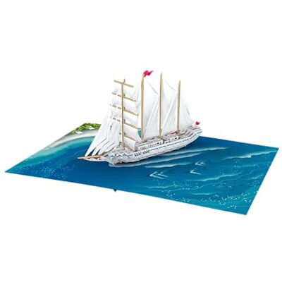 ASVP Shop Carte pop-up 3D Motif bateau à voile Idéal pour les anniversaires, la fête des pères ou les amateurs de nautique - Publicité ASVP Shop Carte pop-up 3D Motif bateau à voile Idéal pour les anniversaires, la fête des pères ou les amateurs de nautique - Publicité