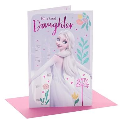 UK Greetings Disney La Reine des Neiges Carte d'anniversaire pour fille Motif Elsa - Publicité UK Greetings Disney La Reine des Neiges Carte d'anniversaire pour fille Motif Elsa - Publicité