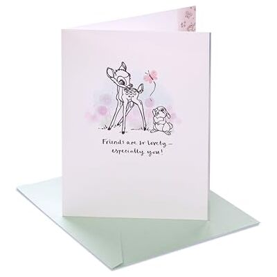 UK Greetings Disney Classics Carte d'anniversaire pour elle/amie Motif Bambi et Thumper - Publicité UK Greetings Disney Classics Carte d'anniversaire pour elle/amie Motif Bambi et Thumper - Publicité