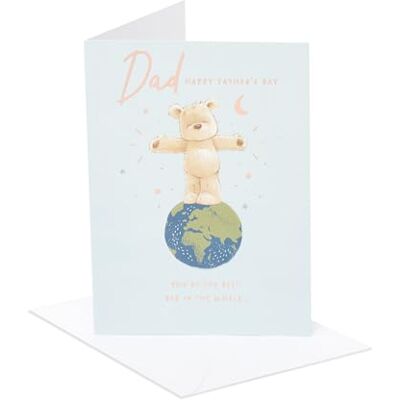 UK Greetings Carte de fête des pères pour papa – Motif ourson - Publicité UK Greetings Carte de fête des pères pour papa – Motif ourson - Publicité