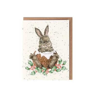 Wrendale Designs Merry Little Christmas Rabbit 9cm Carte - Publicité Wrendale Designs Merry Little Christmas Rabbit 9cm Carte - Publicité