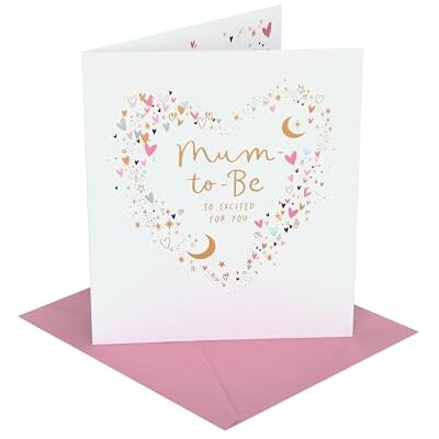 UK Greetings Carte de félicitations pour future maman Cadeaux de naissance Pour les nouveaux parents Cœurs et commence en forme de cœur Avec enveloppe 15,9 x 18,4 cm - Publicité UK Greetings Carte de félicitations pour future maman Cadeaux de naissance Pour les nouveaux parents Cœurs et commence en forme de cœur Avec enveloppe 15,9 x 18,4 cm - Publicité