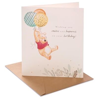 UK Greetings Disney Winnie l'ourson Carte d'anniversaire pour lui/elle/amie – Motif Winnie l'ourson et ballons - Publicité UK Greetings Disney Winnie l'ourson Carte d'anniversaire pour lui/elle/amie – Motif Winnie l'ourson et ballons - Publicité
