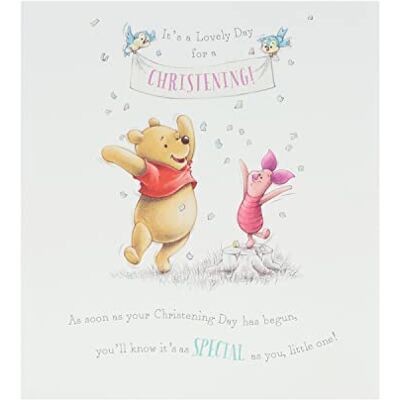 UK Greetings Jolie carte de vœux de baptême – Carte de baptême Winnie l'ourson – Carte de baptême Disney – Carte de baptême pour garçon – Carte de baptême pour fille, multicolore, (677089-0-1), 159 x - Publicité UK Greetings Jolie carte de vœux de baptême – Carte de baptême Winnie l'ourson – Carte de baptême Disney – Carte de baptême pour garçon – Carte de baptême pour fille, multicolore, (677089-0-1), 159 x - Publicité
