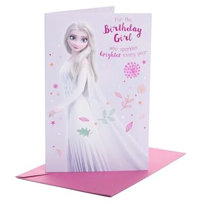 UK Greetings Disney Princess Elsa Carte d'anniversaire pour fille Motif La Reine des neiges - Publicité UK Greetings Disney Princess Elsa Carte d'anniversaire pour fille Motif La Reine des neiges - Publicité