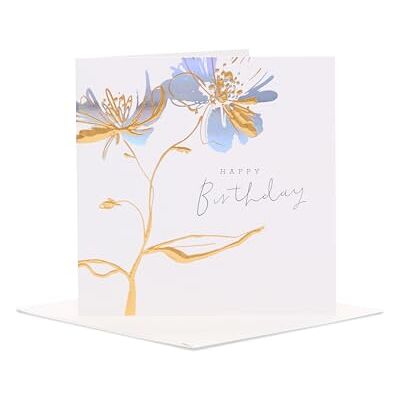 UK Greetings Carte d'anniversaire pour elle/amie – Motif fleur en aluminium – De la collection Camden - Publicité UK Greetings Carte d'anniversaire pour elle/amie – Motif fleur en aluminium – De la collection Camden - Publicité