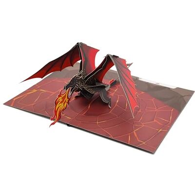 ASVP Shop - Dragon Fire 3D Pop-Up Card - Carte - Publicité ASVP Shop - Dragon Fire 3D Pop-Up Card - Carte - Publicité