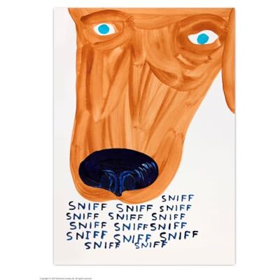 Candy Carte postale officielle David Shrigley – « Sniff » – Cartes postales amusantes – Art de David Shrigley – Impression A6 – Carte postale artistique - Publicité Candy Carte postale officielle David Shrigley – « Sniff » – Cartes postales amusantes – Art de David Shrigley – Impression A6 – Carte postale artistique - Publicité