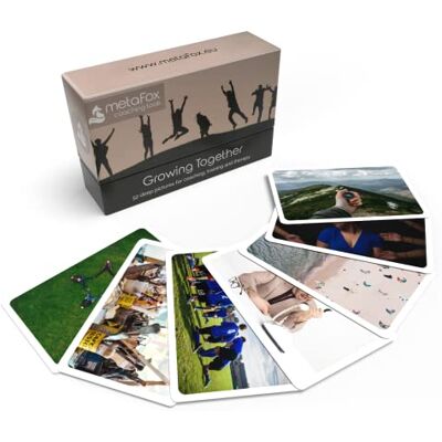 metaFox Cartes Photo de Coaching Grandir Ensemble Cartes de Conversation pour Brise-Glace d'atelier et Team Building Cartes de Motivation Coaching et développement d'équipe - Publicité metaFox Cartes Photo de Coaching Grandir Ensemble Cartes de Conversation pour Brise-Glace d'atelier et Team Building Cartes de Motivation Coaching et développement d'équipe - Publicité