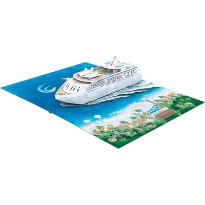 ASVP Shop Carte de croisière pop-up 3D pour vacances, carte souvenir, carte d'anniversaire, carte pour lui/elle, plage, bon voyage, vacances, départ à la retraite - Publicité ASVP Shop Carte de croisière pop-up 3D pour vacances, carte souvenir, carte d'anniversaire, carte pour lui/elle, plage, bon voyage, vacances, départ à la retraite - Publicité