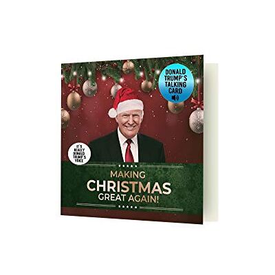 ASVP Shop Talking Trump Carte de Noël – hymne présidentiel et message de Noël de Trump – A Christmas Greeting from The President of the United States – Enveloppe incluse - Publicité ASVP Shop Talking Trump Carte de Noël – hymne présidentiel et message de Noël de Trump – A Christmas Greeting from The President of the United States – Enveloppe incluse - Publicité