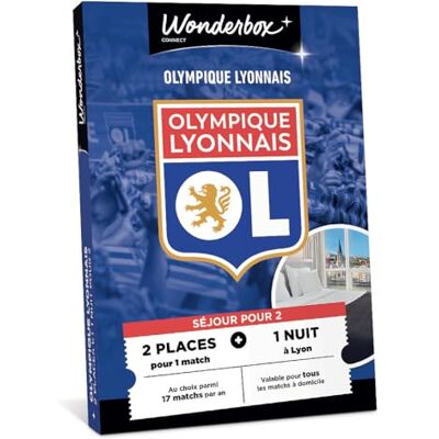 WONDERBOX Connect Coffret Cadeau Olympique Lyonnais Séjour pour 2 2 places pour 1 match au choix 1 nuit pour 2 dans un hôtel à proximité Validité 27 mois - Publicité WONDERBOX Connect Coffret Cadeau Olympique Lyonnais Séjour pour 2 2 places pour 1 match au choix 1 nuit pour 2 dans un hôtel à proximité Validité 27 mois - Publicité