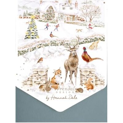 Wrendale Designs Lot de cartes de Noël en forme d'animal de la forêt Snow Place Like Home - Publicité Wrendale Designs Lot de cartes de Noël en forme d'animal de la forêt Snow Place Like Home - Publicité