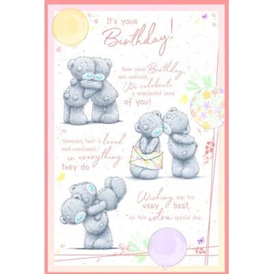 Me To You Carte d'anniversaire Tatty Teddy Collection officielle - Publicité Me To You Carte d'anniversaire Tatty Teddy Collection officielle - Publicité