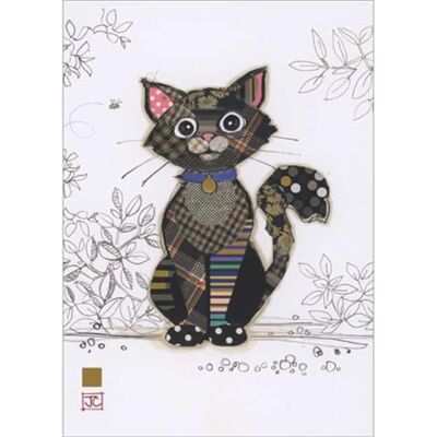 Kooks Carte de vœux vierge Motif chaton Kasper en relief avec feuille d'or - Publicité Kooks Carte de vœux vierge Motif chaton Kasper en relief avec feuille d'or - Publicité