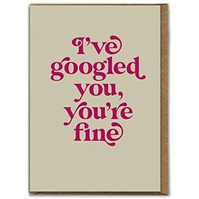 Candy Namaste – Carte d'anniversaire « Googled You » – Format A6 – Carte d'anniversaire – Parfait pour les amis, les hommes, les femmes, les garçons, les petites amies, les partenaires - Publicité Candy Namaste – Carte d'anniversaire « Googled You » – Format A6 – Carte d'anniversaire – Parfait pour les amis, les hommes, les femmes, les garçons, les petites amies, les partenaires - Publicité