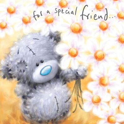 Me To You Tatty Teddy Carte de vœux Motif marguerites 15,2 x 15,2 cm - Publicité Me To You Tatty Teddy Carte de vœux Motif marguerites 15,2 x 15,2 cm - Publicité