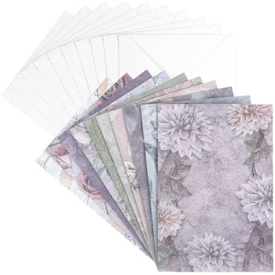 ideen mit herz Set de cartes de vœux illustrées Cartes de condoléances Cartes de condoléance Enveloppes incluses 11,5 cm x 16,5 cm Lot de 20 (Condolences, floral) - Publicité ideen mit herz Set de cartes de vœux illustrées Cartes de condoléances Cartes de condoléance Enveloppes incluses 11,5 cm x 16,5 cm Lot de 20 (Condolences, floral) - Publicité
