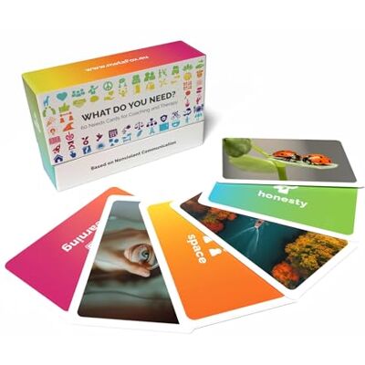 metaFox Cartes de coaching « What do you need ? » – 60 cartes de besoins pour la communication non violente (NVC, intelligence émotionnelle, coaching et conversations difficiles). Idéal pour la pleine - Publicité metaFox Cartes de coaching « What do you need ? » – 60 cartes de besoins pour la communication non violente (NVC, intelligence émotionnelle, coaching et conversations difficiles). Idéal pour la pleine - Publicité