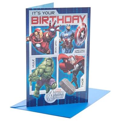 UK Greetings Disney Marvel Avengers Carte d'anniversaire Motif personnages Disney - Publicité UK Greetings Disney Marvel Avengers Carte d'anniversaire Motif personnages Disney - Publicité