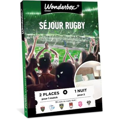 WONDERBOX Connect Coffret Cadeau Séjour Rugby pour 2 pers. 2 places pour 1 match au choix 1 nuit pour 2 Validité 27 mois - Publicité WONDERBOX Connect Coffret Cadeau Séjour Rugby pour 2 pers. 2 places pour 1 match au choix 1 nuit pour 2 Validité 27 mois - Publicité