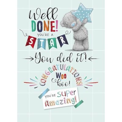 Me To You Carte de félicitations « Well Done You're A Star You Did It » - Publicité Me To You Carte de félicitations « Well Done You're A Star You Did It » - Publicité