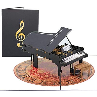 PopLife Cards Grand piano fête des pères popup carte de voeux pour toutes les occasions joyeux anniversaire, félicitations, remise des diplômes, musiciens de retraite, enseignant et étudiant, les ama - Publicité PopLife Cards Grand piano fête des pères popup carte de voeux pour toutes les occasions joyeux anniversaire, félicitations, remise des diplômes, musiciens de retraite, enseignant et étudiant, les ama - Publicité