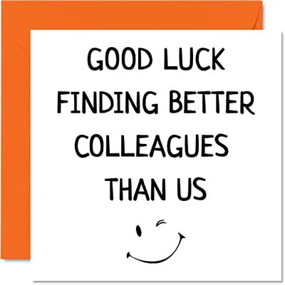 Stuff4 Sorry Your Leaving Good Luck In Your New Job Carte de vœux 145 mm x 145 mm - Publicité Stuff4 Sorry Your Leaving Good Luck In Your New Job Carte de vœux 145 mm x 145 mm - Publicité