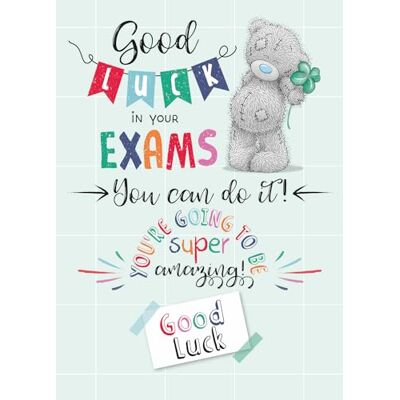 Me To You Tatty Teddy Carte de vœux Inscription Good Luck In Your Exams 12,7 x 17,8 cm Collection officielle - Publicité Me To You Tatty Teddy Carte de vœux Inscription Good Luck In Your Exams 12,7 x 17,8 cm Collection officielle - Publicité