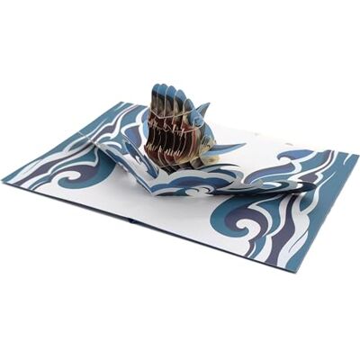 ASVP Shop Magalodon Carte pop-up 3D faite à la main Motif requin Inscription Good Luck Get Well Soon Carte de félicitations d'anniversaire pour toutes les occasions - Publicité ASVP Shop Magalodon Carte pop-up 3D faite à la main Motif requin Inscription Good Luck Get Well Soon Carte de félicitations d'anniversaire pour toutes les occasions - Publicité