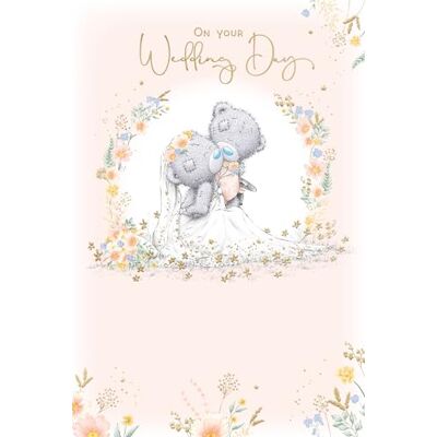 Me To You Tatty Teddy Carte de vœux pour le jour de votre mariage 15 x 22 cm Collection officielle - Publicité Me To You Tatty Teddy Carte de vœux pour le jour de votre mariage 15 x 22 cm Collection officielle - Publicité