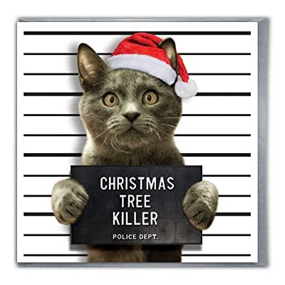 Candy Cartes de Noël hilarantes et drôles – « Tueur d'arbre de Noël » – Carte de Noël pour chat – Carte de Noël coquine – Pour lui, elle, homme, femme, partenaire, ami - Publicité Candy Cartes de Noël hilarantes et drôles – « Tueur d'arbre de Noël » – Carte de Noël pour chat – Carte de Noël coquine – Pour lui, elle, homme, femme, partenaire, ami - Publicité