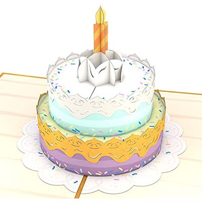 Lovepop Carte d'anniversaire 3D en forme de gâteau - Publicité Lovepop Carte d'anniversaire 3D en forme de gâteau - Publicité