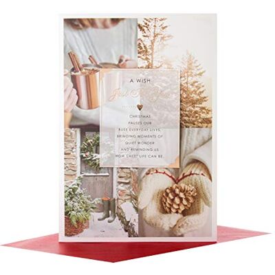 Hallmark 25495835 juste pour vous Medium carte de Noël "Moments de silencieux - Publicité Hallmark 25495835 juste pour vous Medium carte de Noël "Moments de silencieux - Publicité