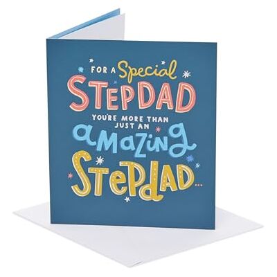 UK Greetings Carte de fête des pères pour beau-père – Design spécial - Publicité UK Greetings Carte de fête des pères pour beau-père – Design spécial - Publicité