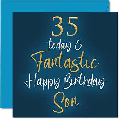 Stuff4 Fantastiques cartes d'anniversaire pour fils, 35 Today & Fantastic - Publicité Stuff4 Fantastiques cartes d'anniversaire pour fils, 35 Today & Fantastic - Publicité