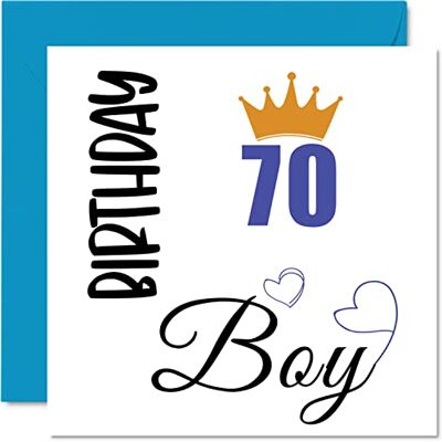 Stuff4 Carte d'anniversaire 70 ans pour homme, Anniversaire garçon - Publicité Stuff4 Carte d'anniversaire 70 ans pour homme, Anniversaire garçon - Publicité