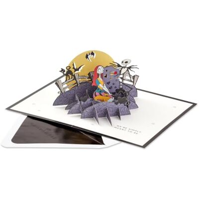 Hallmark Signature Paper Wonder Carte d'anniversaire pop-up romantique Motif L'Étrange Noël de monsieur Jack - Publicité Hallmark Signature Paper Wonder Carte d'anniversaire pop-up romantique Motif L'Étrange Noël de monsieur Jack - Publicité