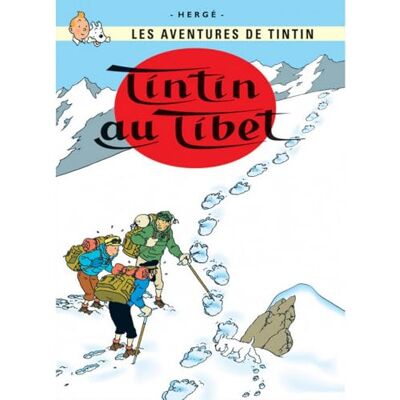 Tintin Carte postale album de : au Tibet 30088 (15x10cm) - Publicité Tintin Carte postale album de : au Tibet 30088 (15x10cm) - Publicité