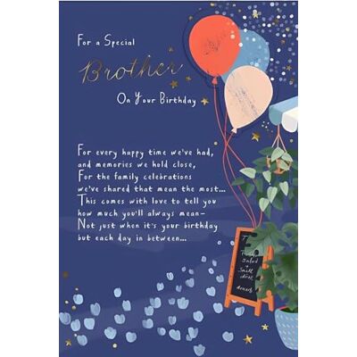 Hallmark Carte de vœux d'anniversaire Frère Design créatif et attrayant - Publicité Hallmark Carte de vœux d'anniversaire Frère Design créatif et attrayant - Publicité