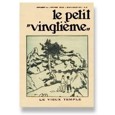 Tintin Carte postale, Le Petit Vingtième Le Lotus Bleu Nº27 (12,5x17,5cm) - Publicité Tintin Carte postale, Le Petit Vingtième Le Lotus Bleu Nº27 (12,5x17,5cm) - Publicité