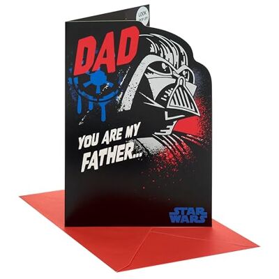 UK Greetings Carte de fête des pères pour papa Carte pour papa, grand-père, mari Lui, garçons, hommes Papa Dark Vador pop-up Avec enveloppe 14,9 x 22,9 cm - Publicité UK Greetings Carte de fête des pères pour papa Carte pour papa, grand-père, mari Lui, garçons, hommes Papa Dark Vador pop-up Avec enveloppe 14,9 x 22,9 cm - Publicité