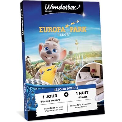 WONDERBOX Connect Coffret Cadeau Europa Park Séjour Pour 2 pers. 2 entrées pour 1 jour d'accès au parc 1 nuit d'hôtel à proximité pour 2 Validité 27 mois - Publicité WONDERBOX Connect Coffret Cadeau Europa Park Séjour Pour 2 pers. 2 entrées pour 1 jour d'accès au parc 1 nuit d'hôtel à proximité pour 2 Validité 27 mois - Publicité