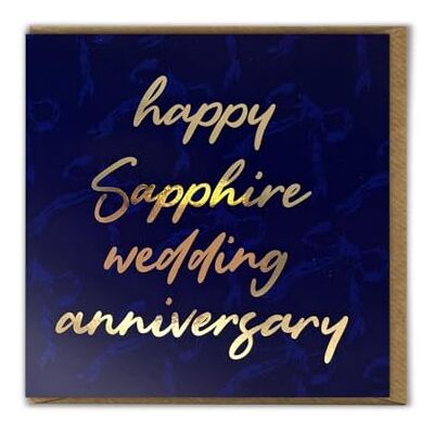Candy Carte d'anniversaire de mariage avec saphir 45e anniversaire Design élégant en feuille d'or 45 merveilleuses années ensemble Pour mari, épouse, couple, lui, elle Carte de - Publicité Candy Carte d'anniversaire de mariage avec saphir 45e anniversaire Design élégant en feuille d'or 45 merveilleuses années ensemble Pour mari, épouse, couple, lui, elle Carte de - Publicité