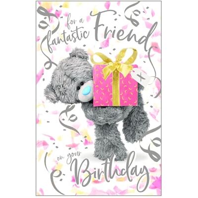 Me To You Tatty Teddy Carte d'anniversaire 3D pour ami fantastique 15,2 x 22,9 cm – Collection officielle - Publicité Me To You Tatty Teddy Carte d'anniversaire 3D pour ami fantastique 15,2 x 22,9 cm – Collection officielle - Publicité