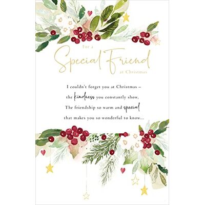 UK Greetings A Special Friend 617068 Carte de vœux de Noël traditionnelle - Publicité UK Greetings A Special Friend 617068 Carte de vœux de Noël traditionnelle - Publicité