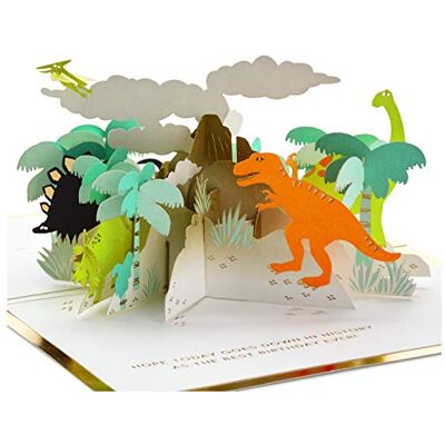Hallmark Signature Paper Wonder Carte d'anniversaire pop-up Motif dinosaures - Publicité Hallmark Signature Paper Wonder Carte d'anniversaire pop-up Motif dinosaures - Publicité