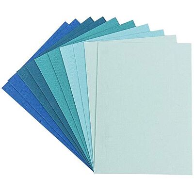 ideen mit herz Lot de cartes de vœux 10 cartes colorées avec 10 enveloppes blanches aspect lin noble vierge neutre (Tons menthe et bleu, Din C6 14,5 x 10,5 cm) - Publicité ideen mit herz Lot de cartes de vœux 10 cartes colorées avec 10 enveloppes blanches aspect lin noble vierge neutre (Tons menthe et bleu, Din C6 14,5 x 10,5 cm) - Publicité