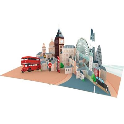 3d Horizon - London Skyline - 3D - Carte Pop Up - Publicité 3d Horizon - London Skyline - 3D - Carte Pop Up - Publicité
